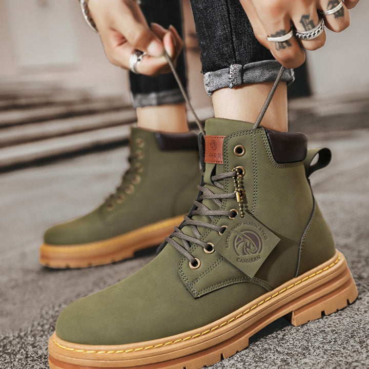 Men's Rugged Lace-Up Ankle Hiking Boots