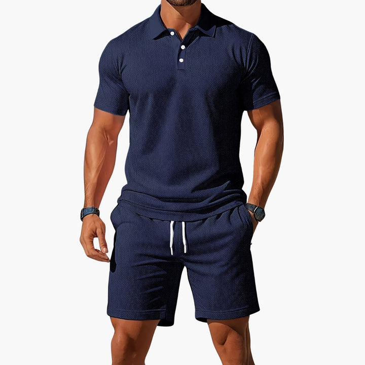 Gabriel | Men's Polo Shirt Shorts Casual Set