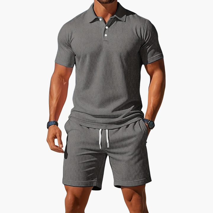 Gabriel | Men's Polo Shirt Shorts Casual Set