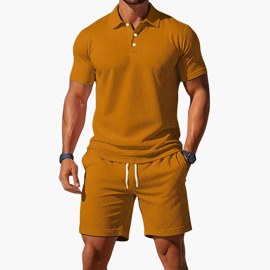 Gabriel | Men's Polo Shirt Shorts Casual Set