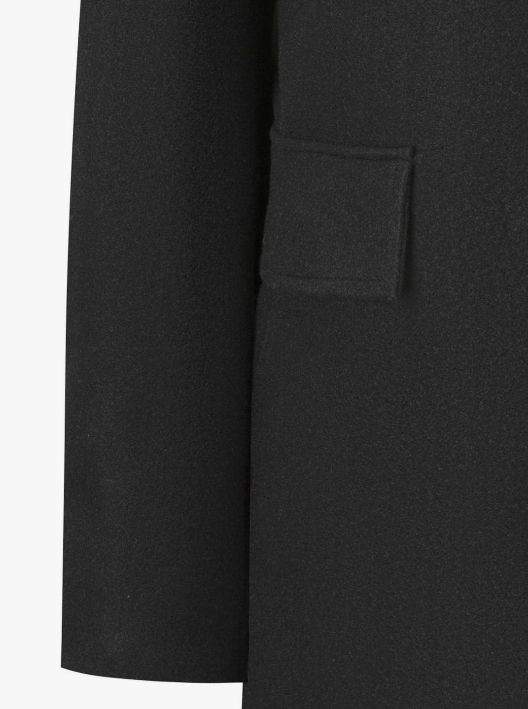 Men's Single-Breasted Wool Overcoat Tailored Turn-Down Collar