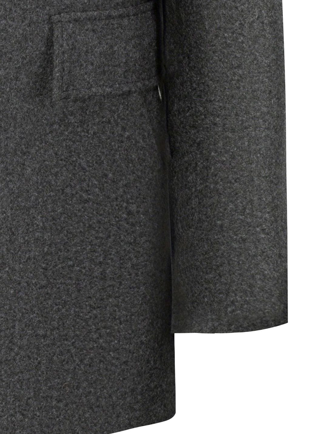 Men's Single-Breasted Wool Overcoat Tailored Turn-Down Collar