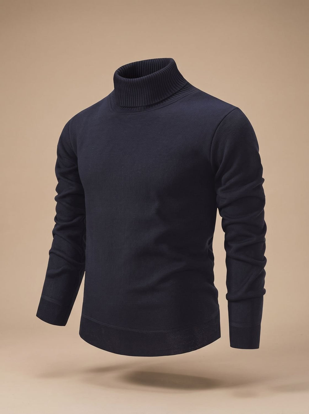 Men's Slim-Fit Fine-Knit Turtleneck Pullover Sweater