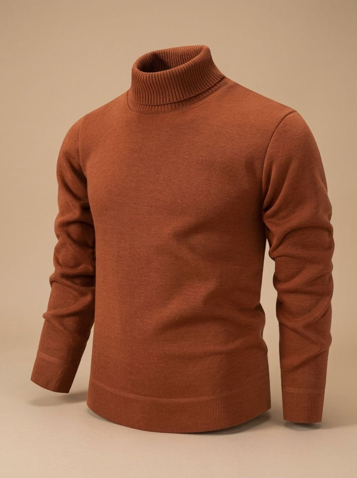 Men's Slim-Fit Fine-Knit Turtleneck Pullover Sweater