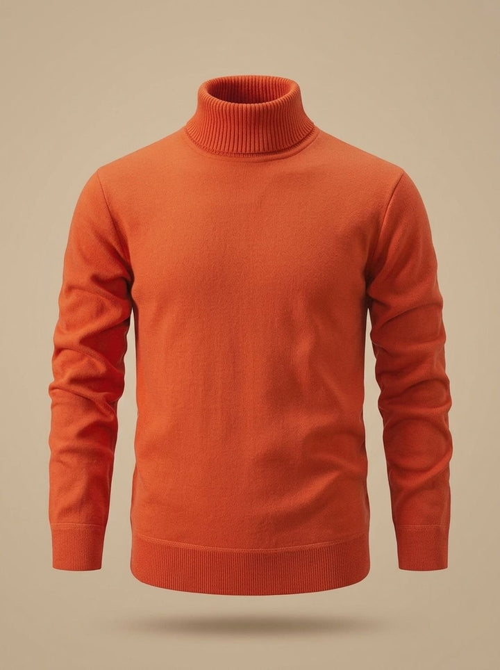Men's Slim-Fit Fine-Knit Turtleneck Pullover Sweater