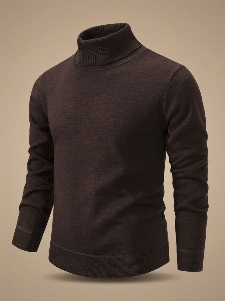 Men's Slim-Fit Fine-Knit Turtleneck Pullover Sweater
