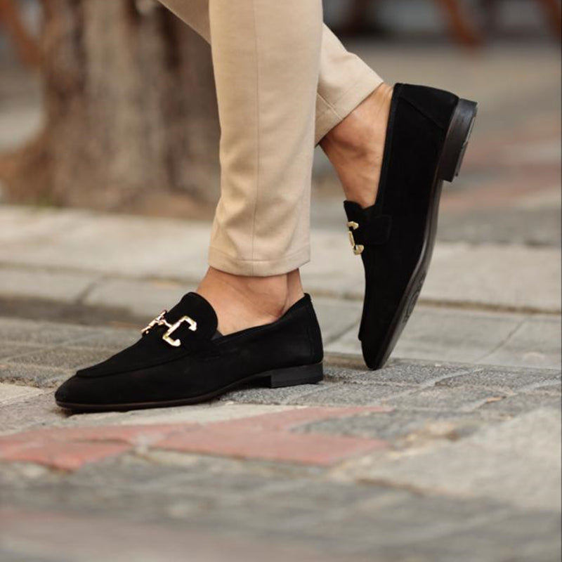 Connor | Men's Slip On Metal Detail Loafers