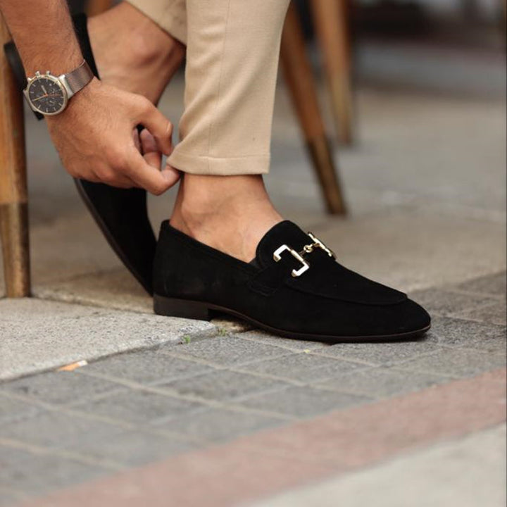 Connor | Men's Slip On Metal Detail Loafers