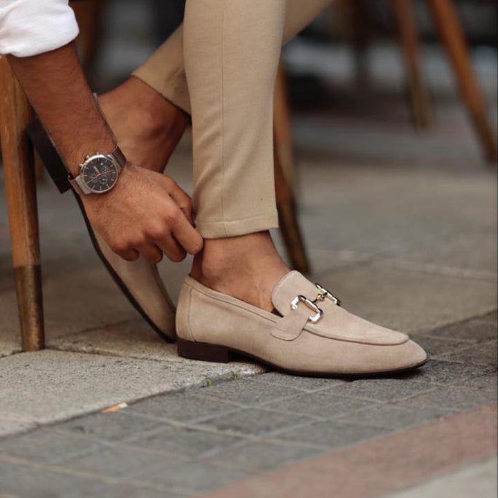 Connor | Men's Slip On Metal Detail Loafers