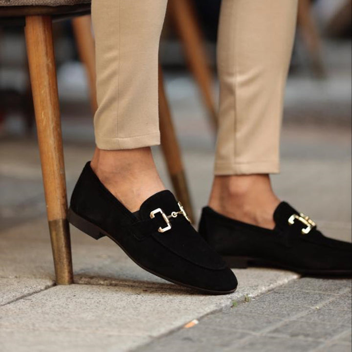 Connor | Men's Slip On Metal Detail Loafers