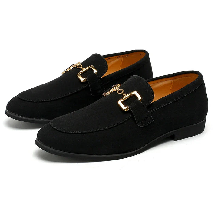 Connor | Men's Slip On Metal Detail Loafers