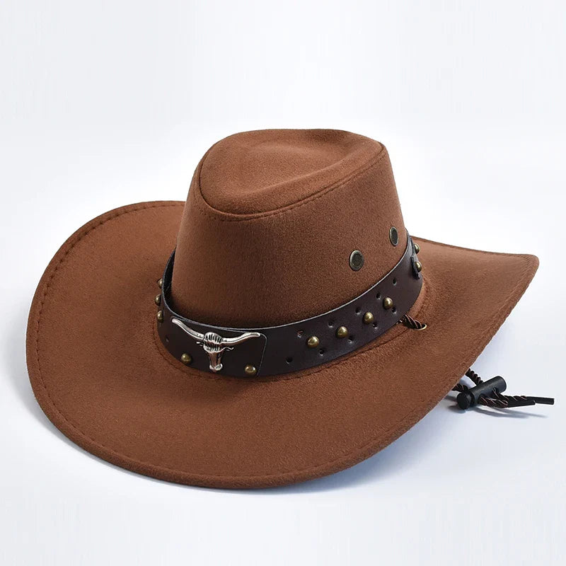 Derek | Men's Wide Brim Western Cowboy Hat
