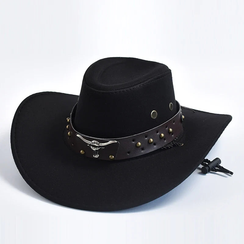 Derek | Men's Wide Brim Western Cowboy Hat