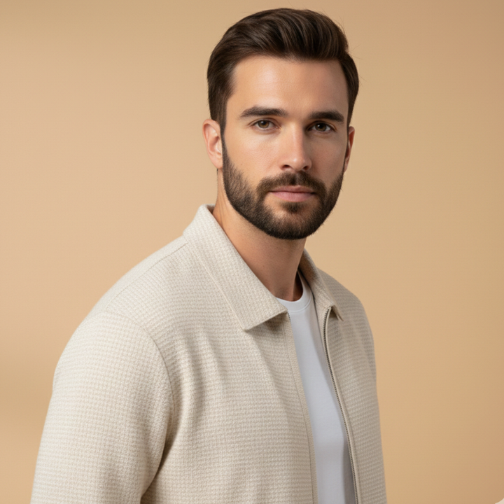 Christian | Men's Casual Zip Jacket Two Piece Set