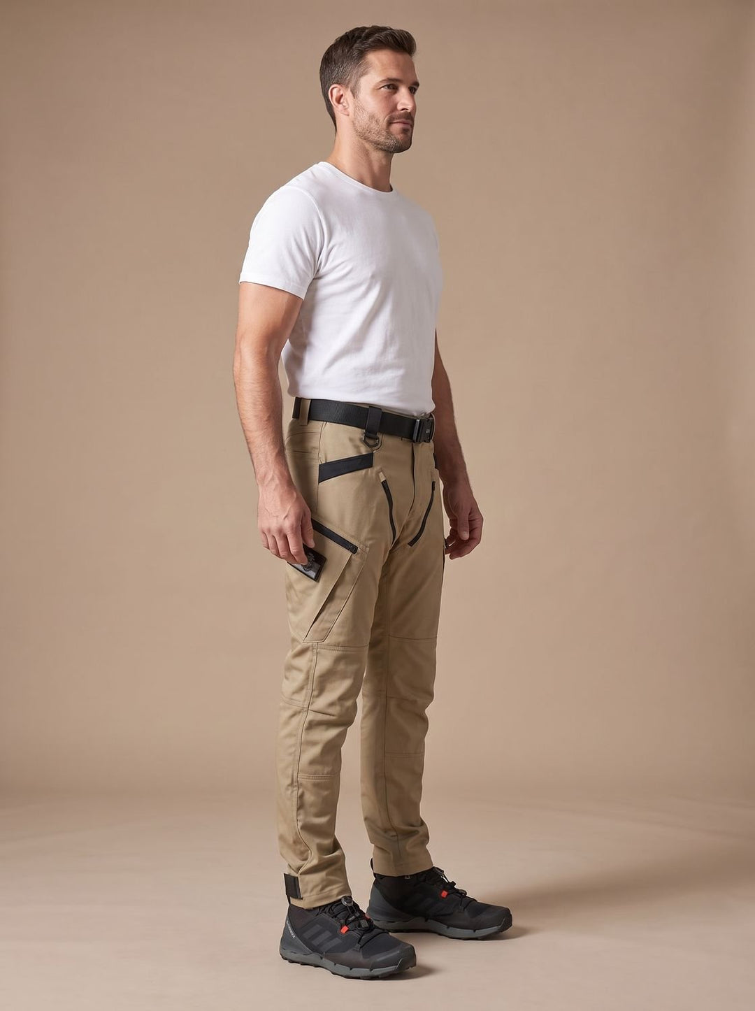 Men's Vulcan Waterproof Tactical Cargo Pants Multi-Pocket - Beige
