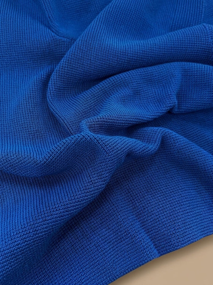 Men's Waffle-Knit Button-Collar Long-Sleeve Pullover Sweater