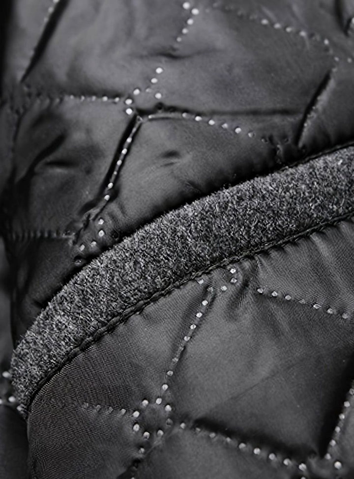 Men's Wool Long Overcoat Tailored Single-Breasted Trench Coat