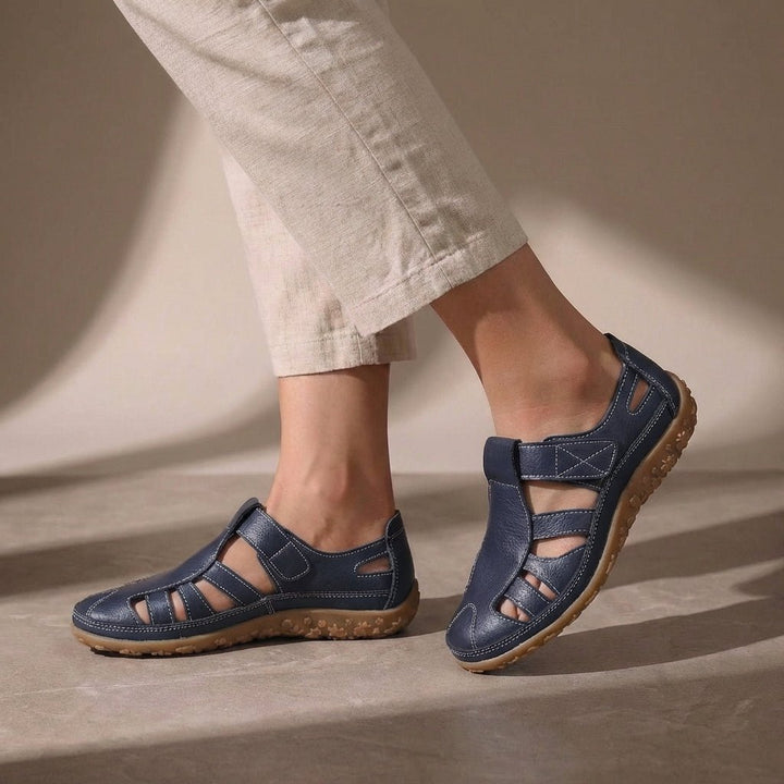 Orthopedic Closed-Toe Sandals Cutout Comfort Fit Women - Navy Blue