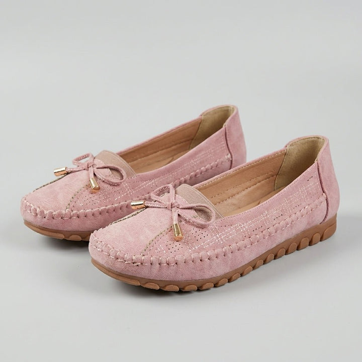 Orthopedic Loafers Slip-On Bow Perforated Comfort