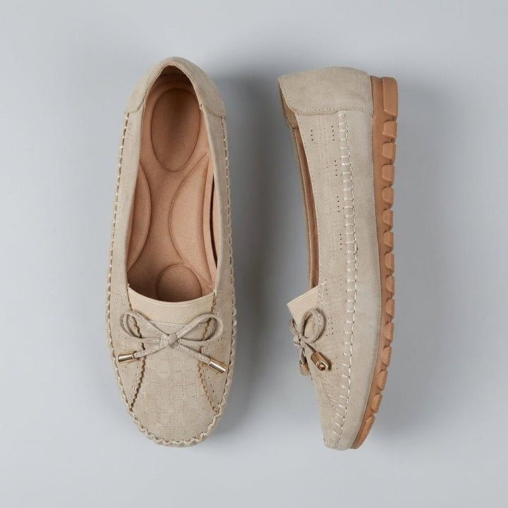 Orthopedic Loafers Slip-On Bow Perforated Comfort