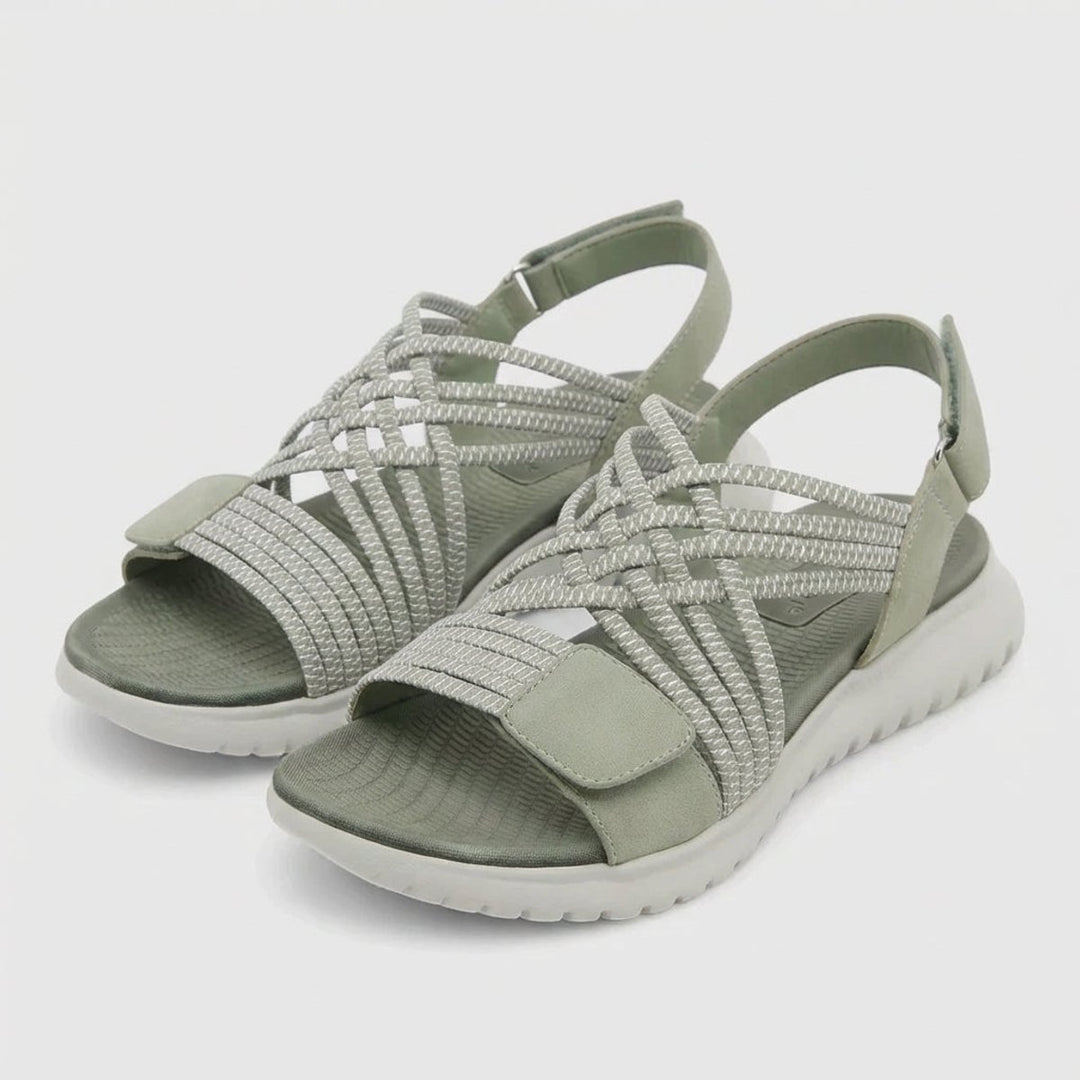 Orthopedic Sandals Criss-Cross Strappy Adjustable Comfort