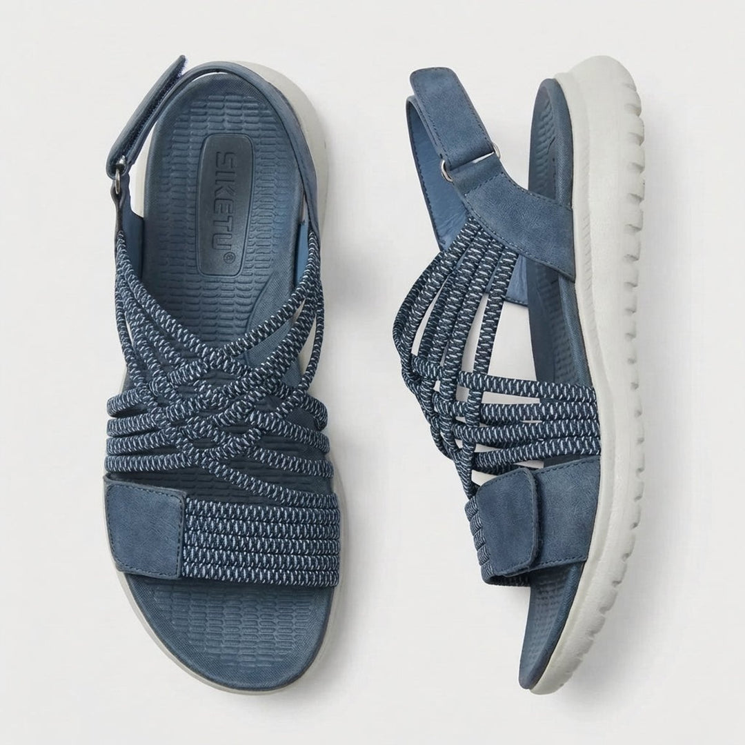 Orthopedic Sandals Criss-Cross Strappy Adjustable Comfort