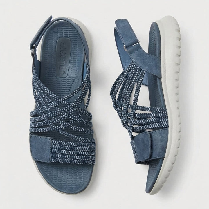 Orthopedic Sandals Criss-Cross Strappy Adjustable Comfort