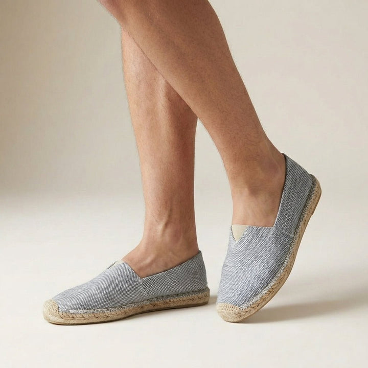 Orthopedic Slip-On Espadrilles Jute Sole Support Comfort - Gray
