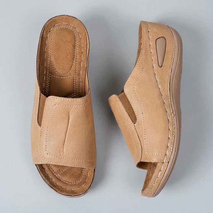 Orthopedic Wedge Sandals Slip-On Open Toe Comfort Support