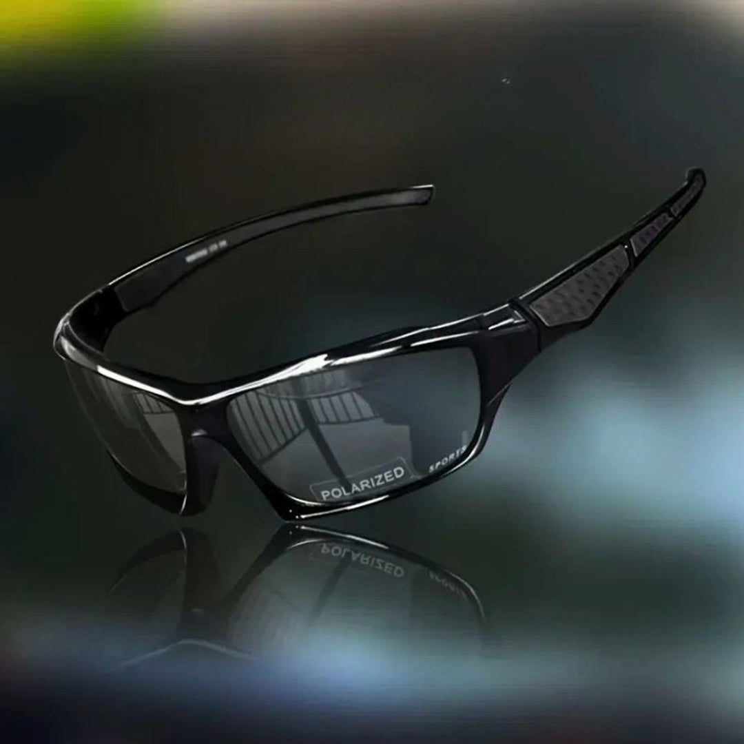 Polarized Shield Sport Sunglasses UV Protection Wraparound - Gray