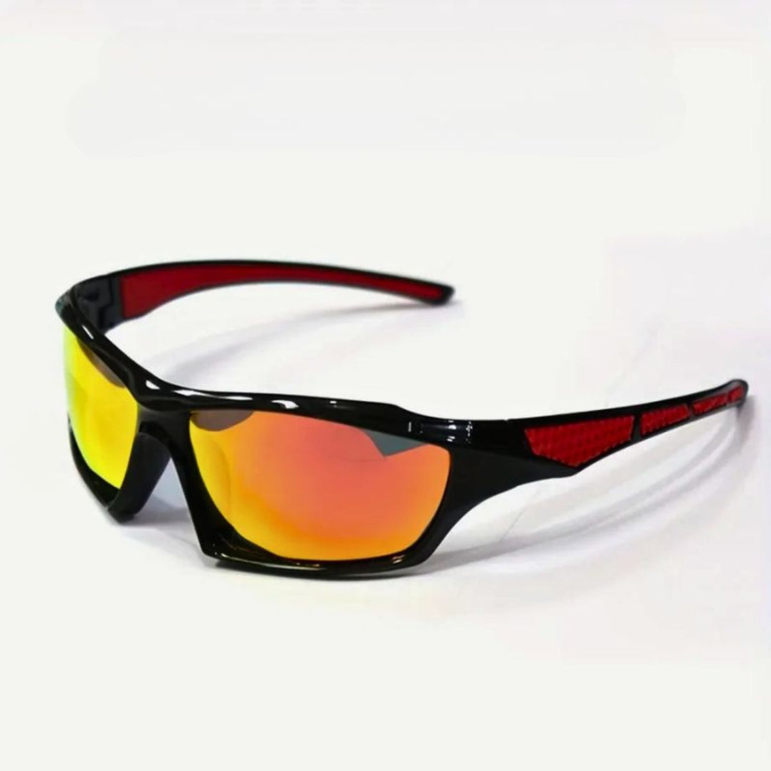 Polarized Shield Sport Sunglasses UV Protection Wraparound