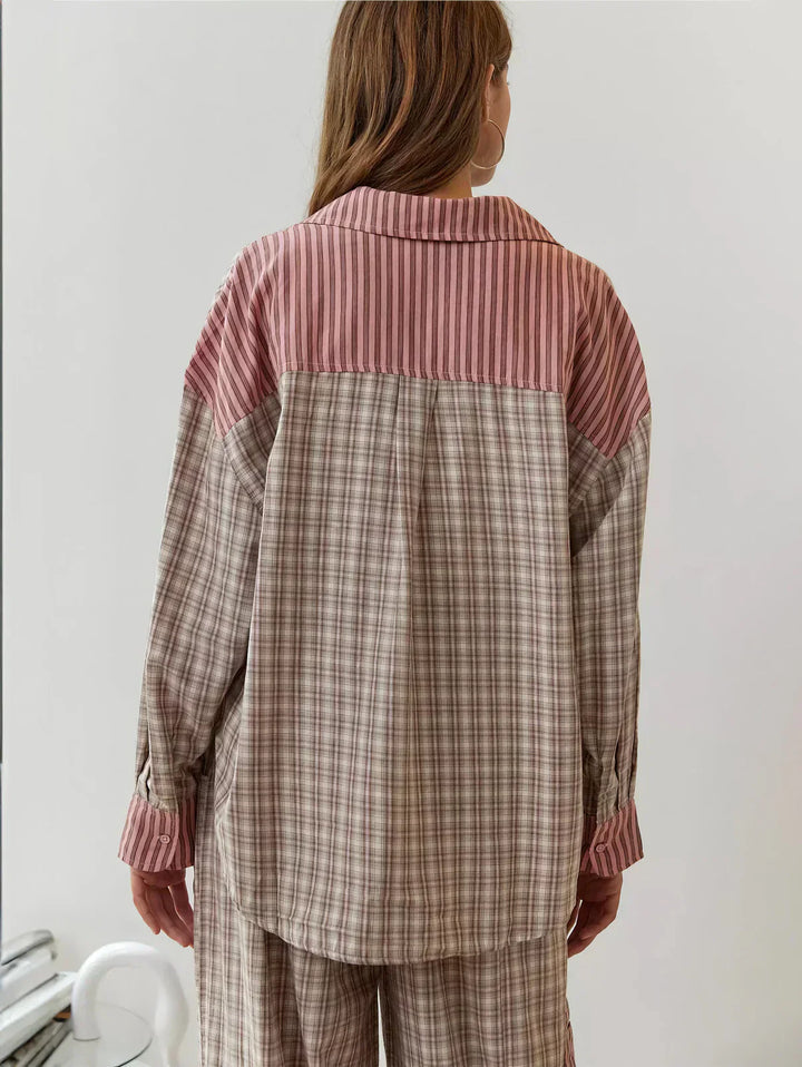 Grace | Women Spring Plaid Two Piece Set