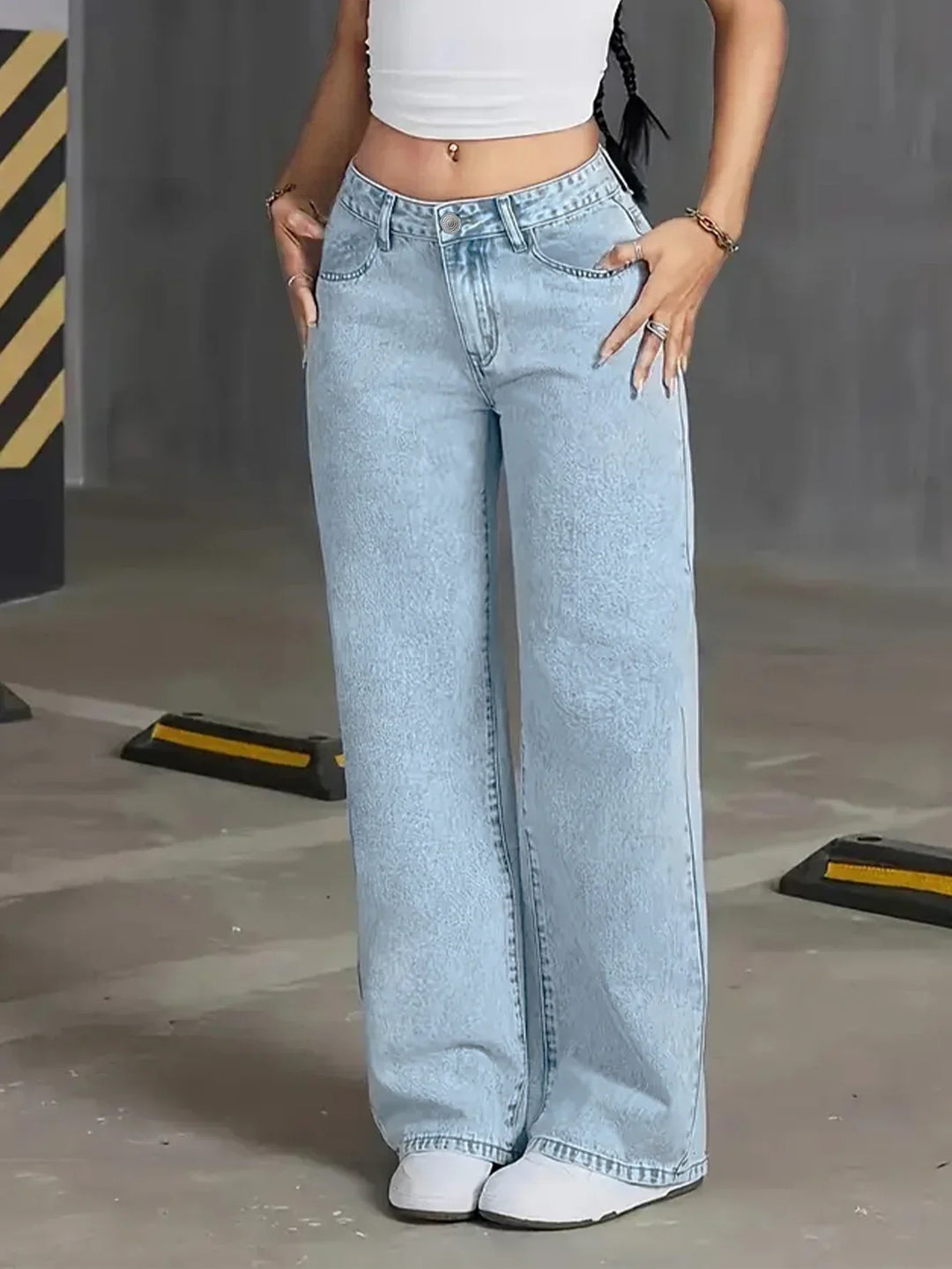 Daisy | Women’s Light Wash Wide Leg Jean