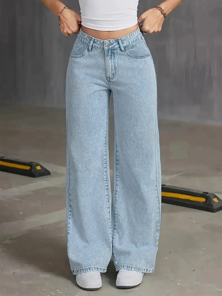 Daisy | Women’s Light Wash Wide Leg Jean
