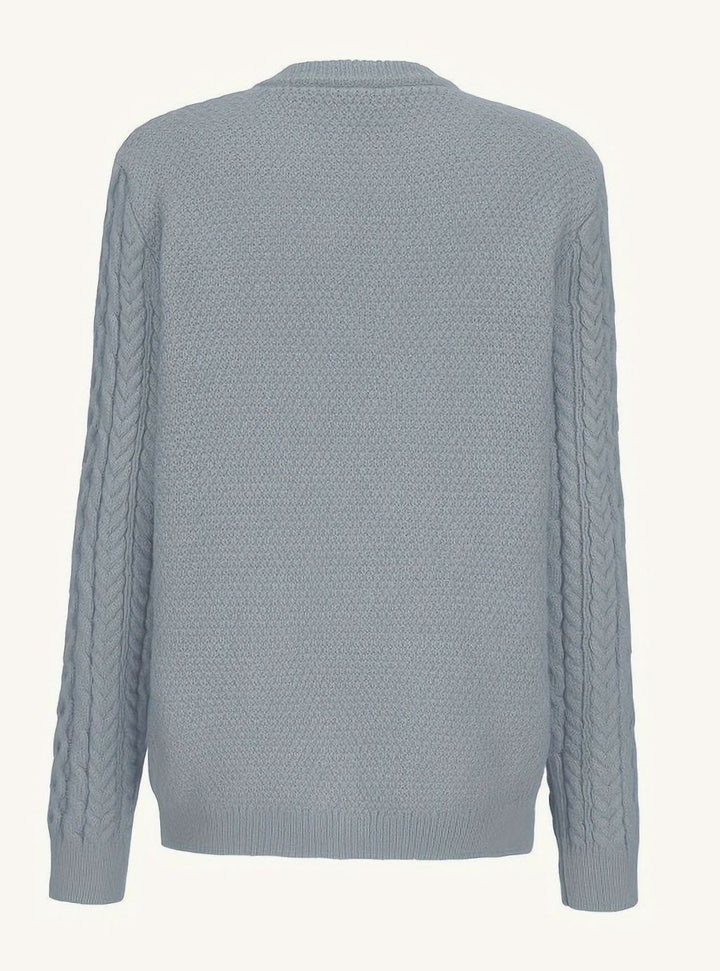 Women's Cable-Knit Button-Front Relaxed Cardigan Sweater
