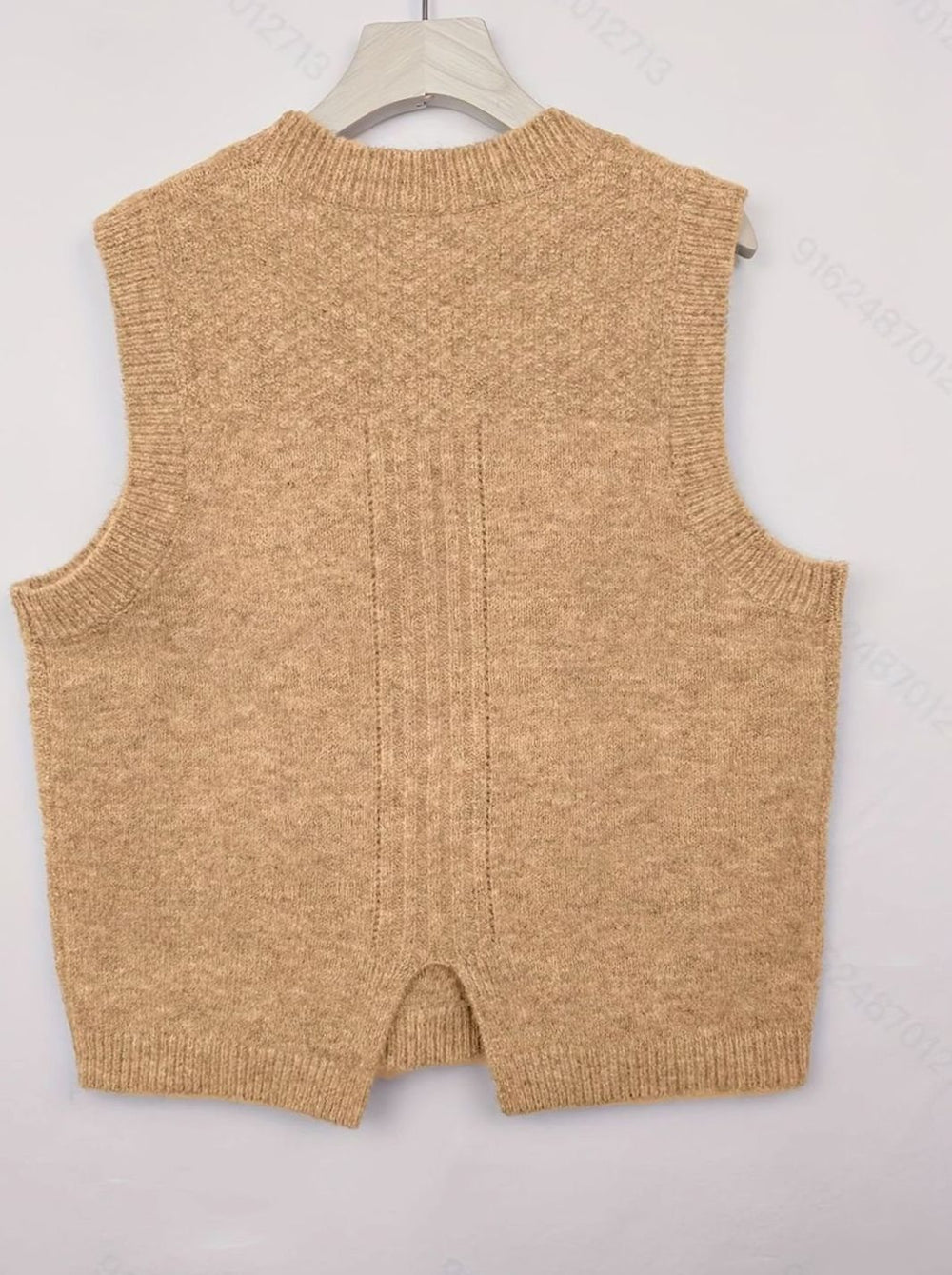 Women's Cable-Knit Sleeveless Pullover Sweater Vest