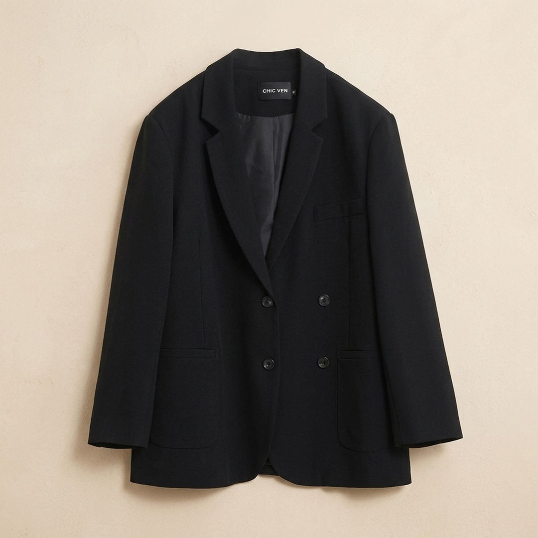 Women's Elegant Chic Oversized Single-Button Blazer
