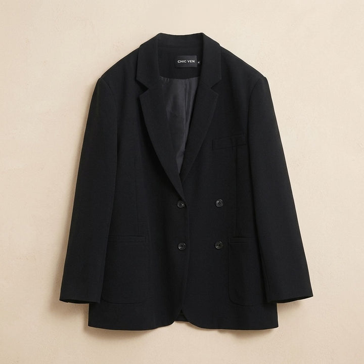 Women's Elegant Chic Oversized Single-Button Blazer