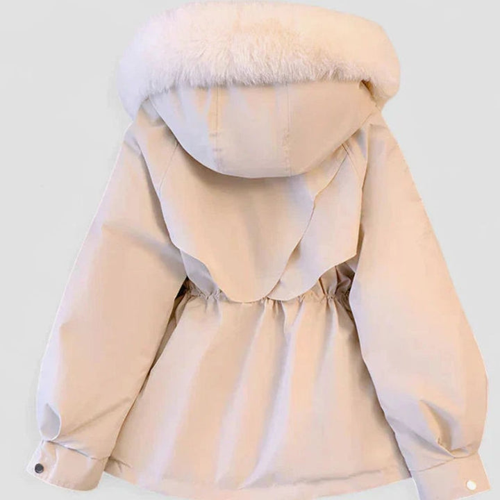 Women's Elegant Insulated Hooded Drawstring Winter Jacket