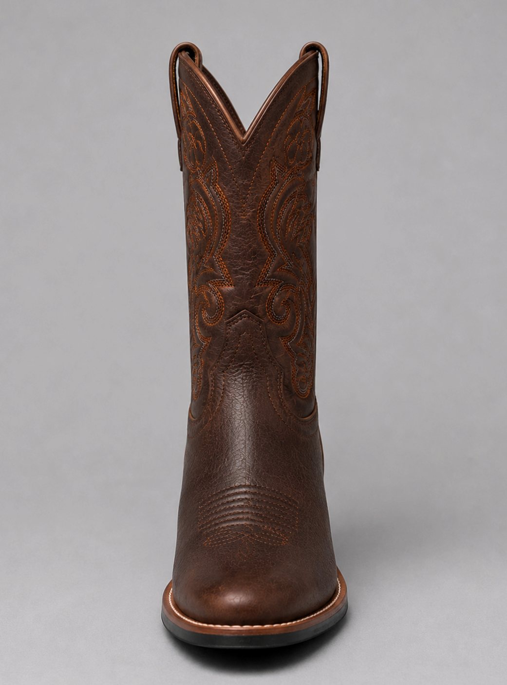 Women's Embroidered Leather Cowgirl Western Pull-On Boots