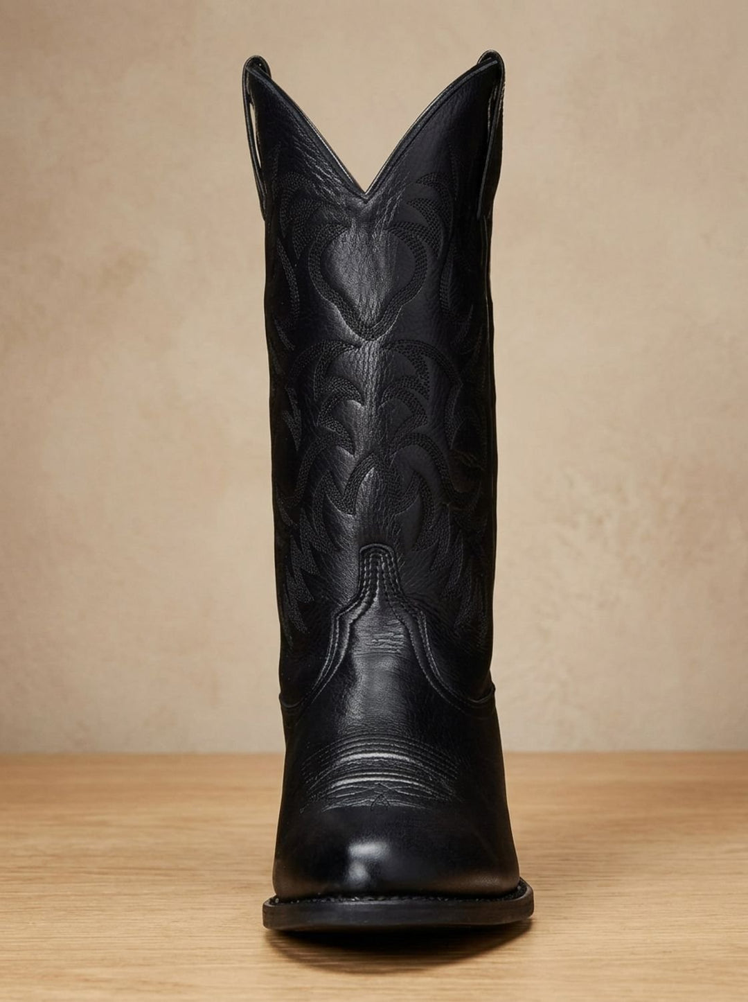 Women's Embroidered Mid-Calf Western Cowboy Boots Pointed-Toe Block Heel