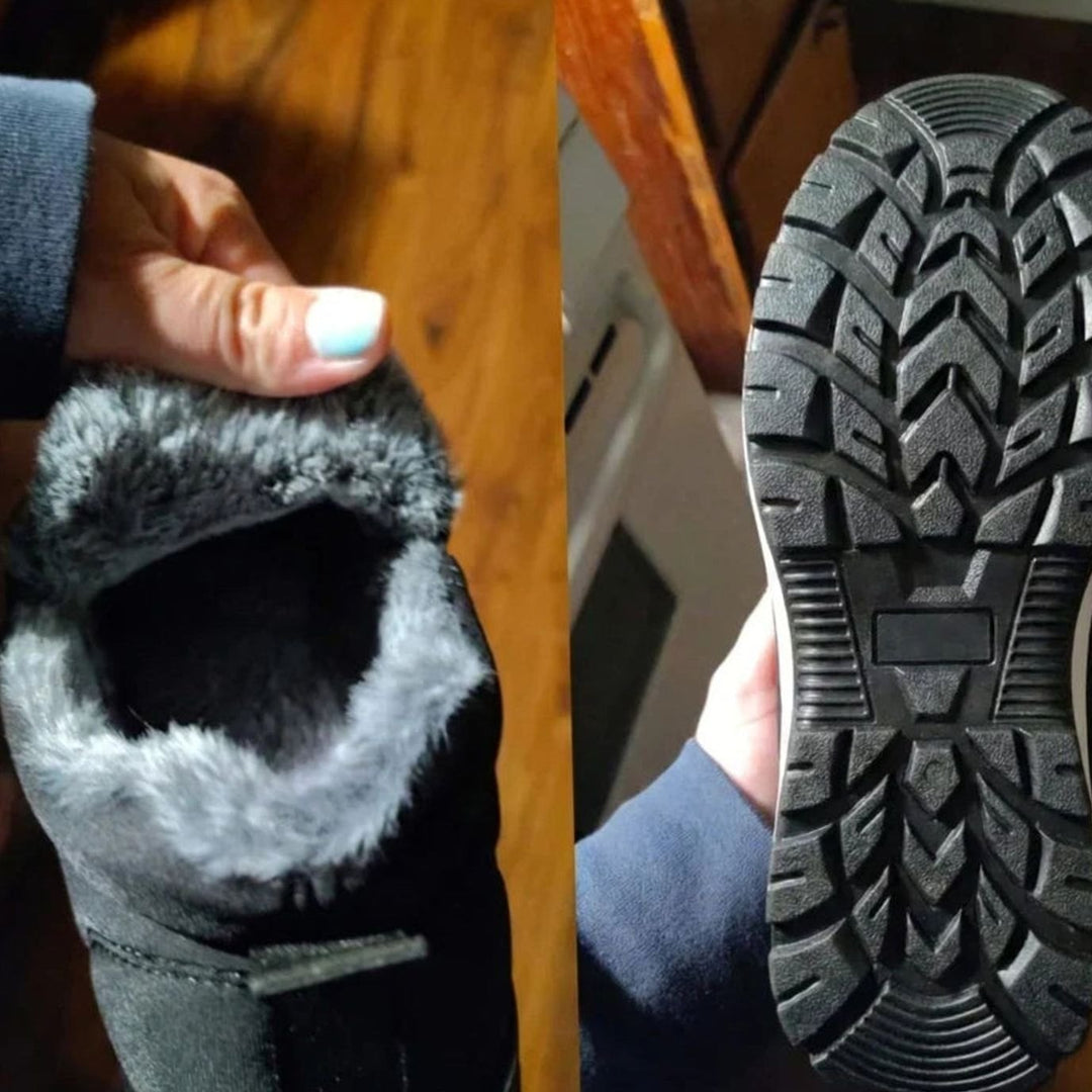 Women's Faux-Fur Lined Quilted Slip-On Ankle Boots