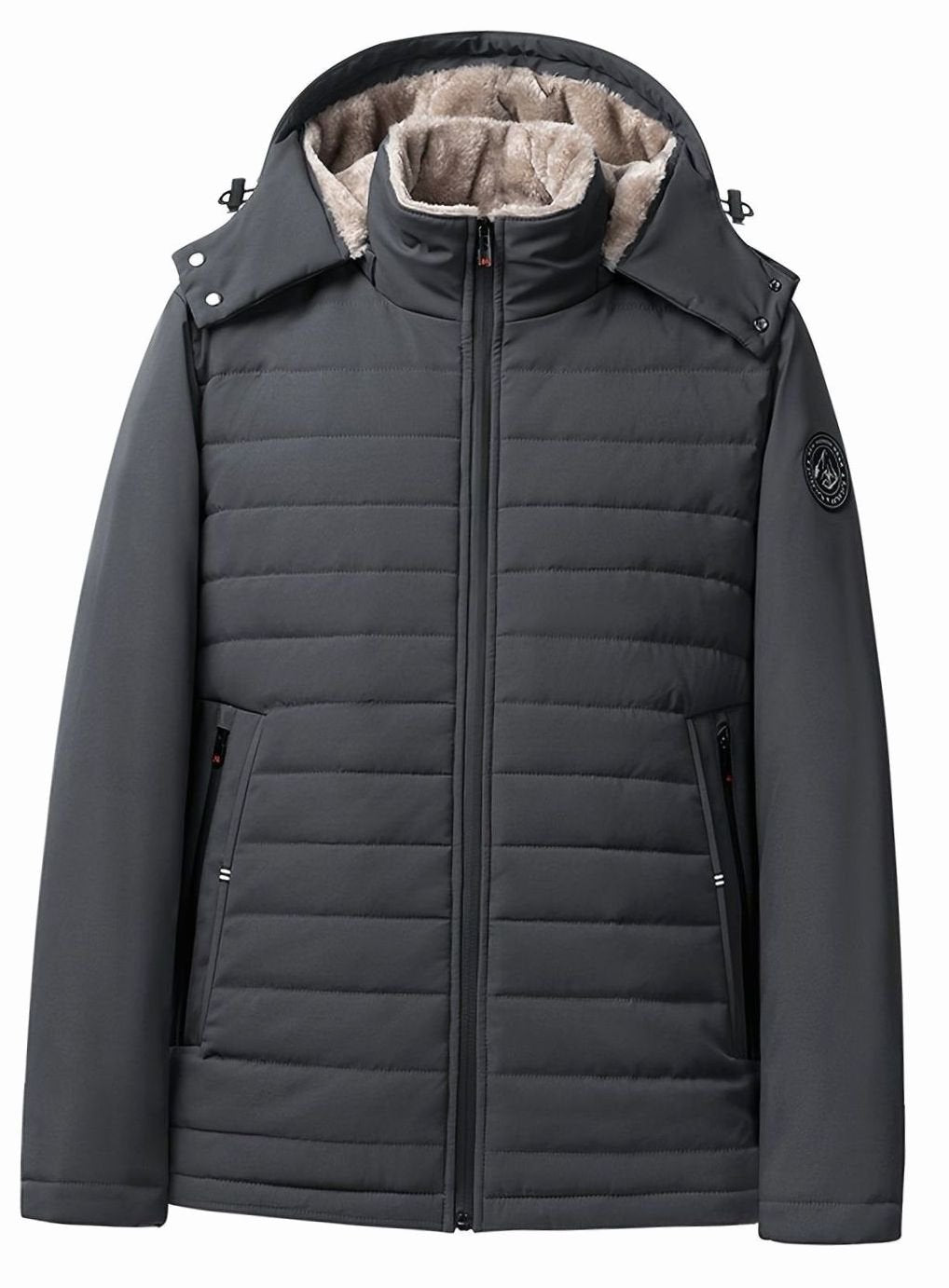 Women's Fleece-Lined Hooded Quilted Jacket