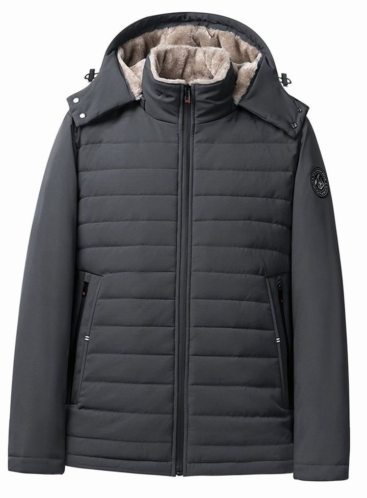 Women's Fleece-Lined Hooded Quilted Jacket