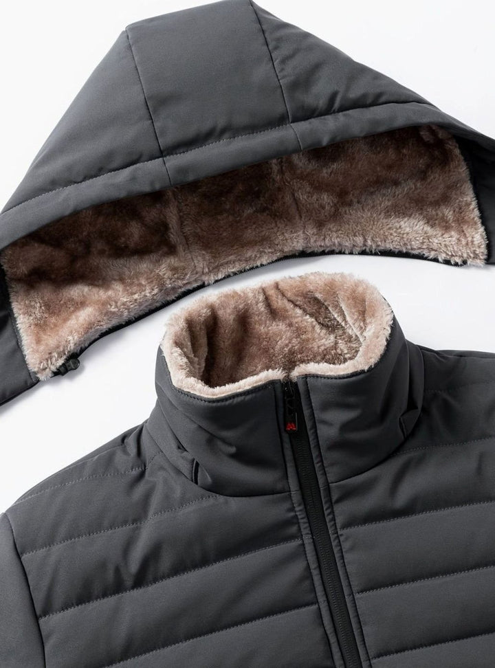 Women's Fleece-Lined Hooded Quilted Jacket