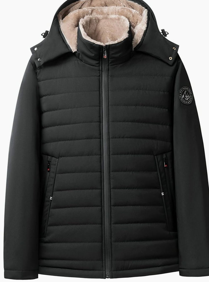 Women's Fleece-Lined Hooded Quilted Jacket