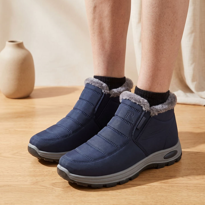 Women's Fleece-Lined Slip-On Ankle Boots