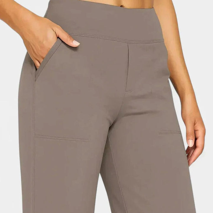 Women's High-Waist Dressy Wide Leg Elegant Trousers