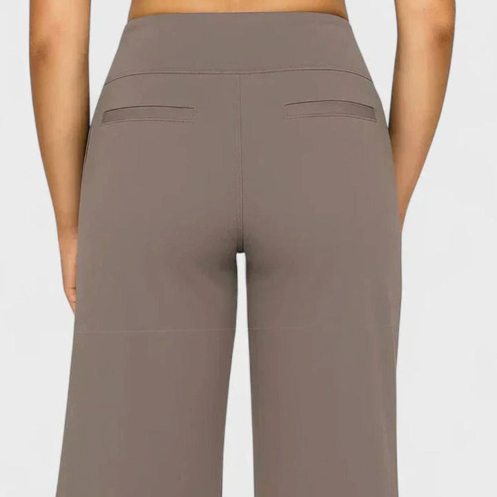 Women's High-Waist Dressy Wide Leg Elegant Trousers