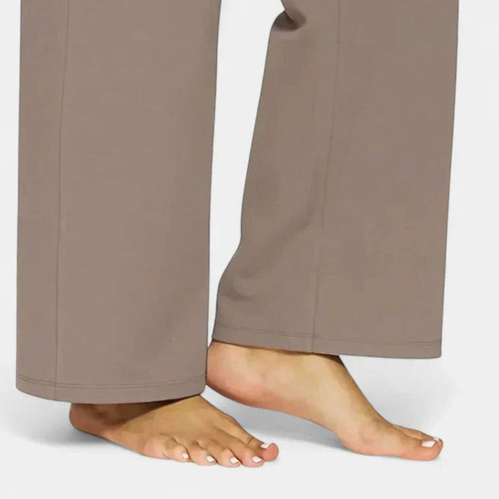 Women's High-Waist Dressy Wide Leg Elegant Trousers